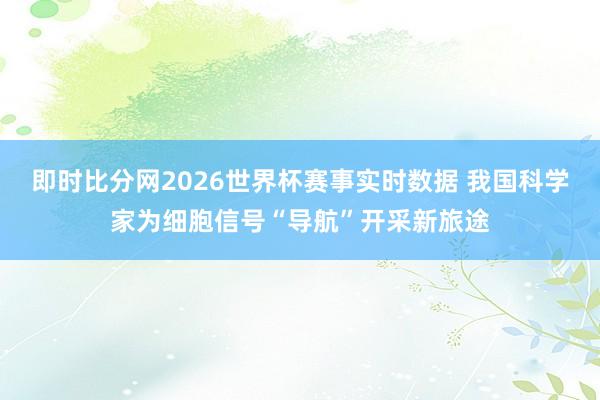 即时比分网2026世界杯赛事实时数据 我国科学家为细胞信号“导航”开采新旅途